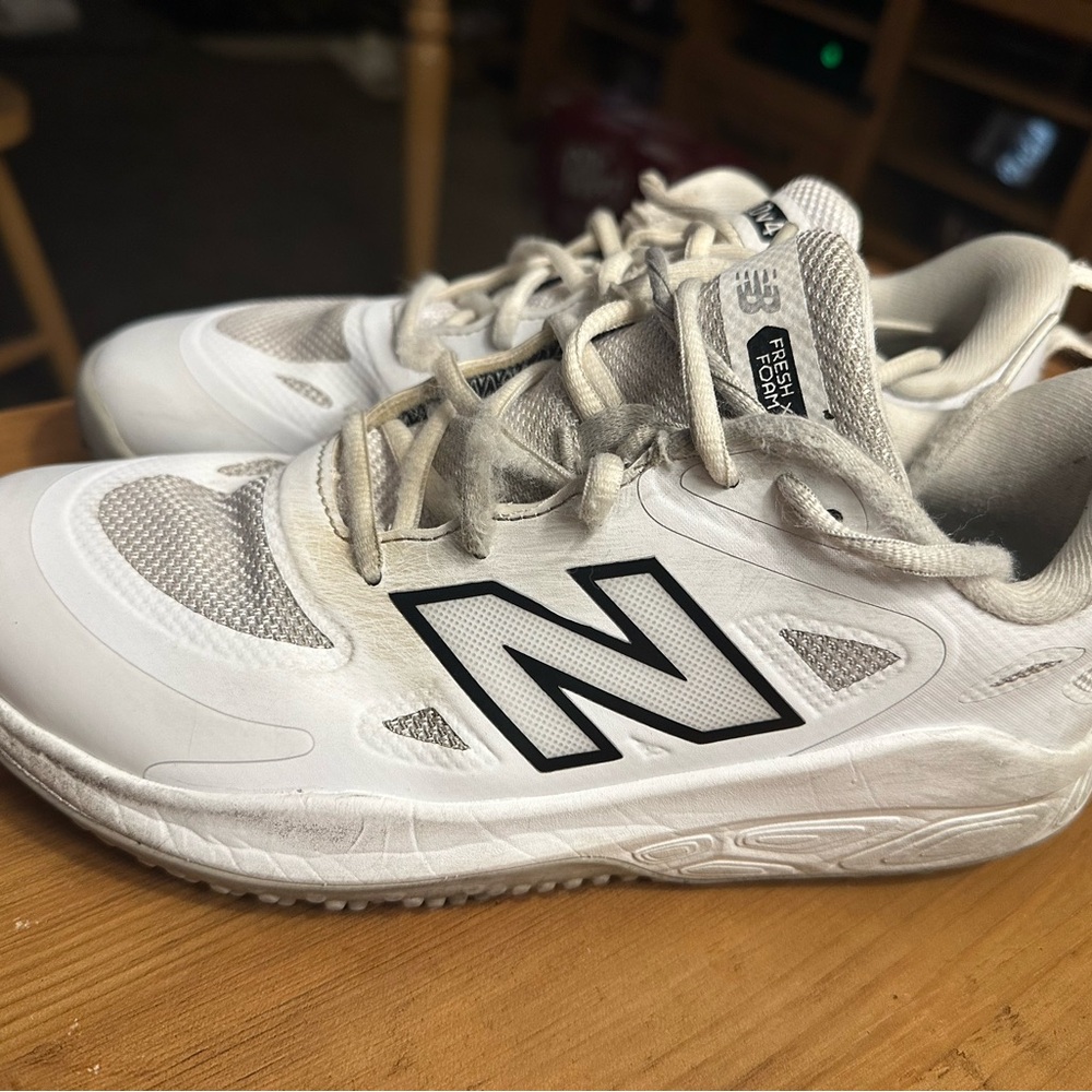 New Balance White and Gray Athletic Shoes